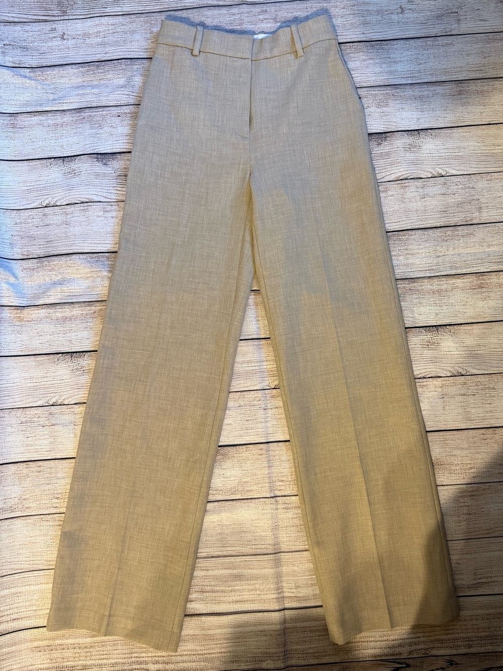 Aritzia Babaton Beige High-Rise Trouser Pants Size 0